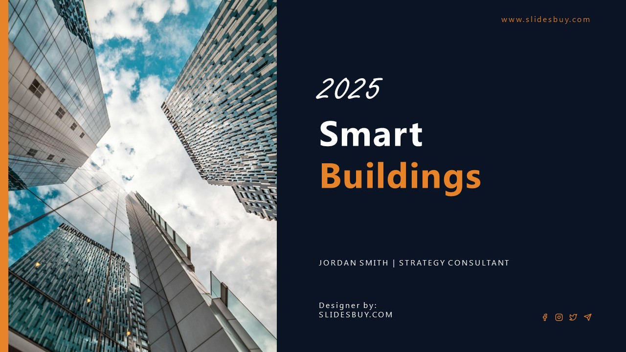 Smart Building Pitch Deck PowerPoint Template